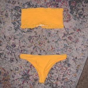 Yellow bikini